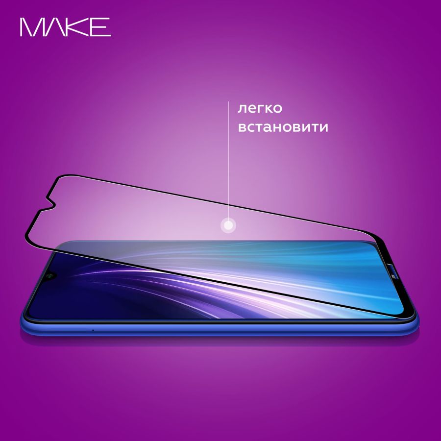 Захисне скло MAKE для Samsung Galaxy A25 (Black)