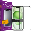 Защитное стекло MAKE для Apple iPhone 15/16 (Black)