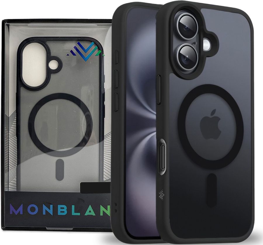 Чохол Monblan Magnetic Crystal Series для Apple iPhone 16 (Black)