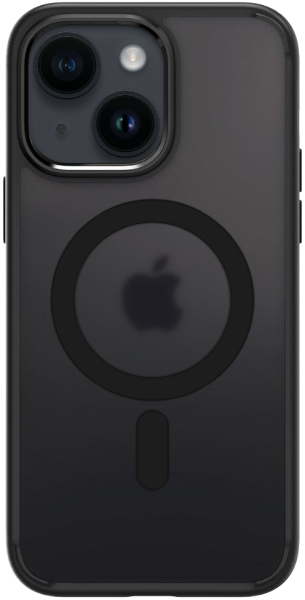 Чехол Monblan Magnetic Crystal Series для Apple iPhone 15 (Black/Clear)