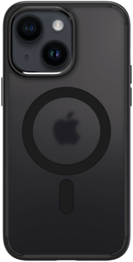 Чохол Monblan Magnetic Crystal Series для Apple iPhone 13/14 (Black/Clear)