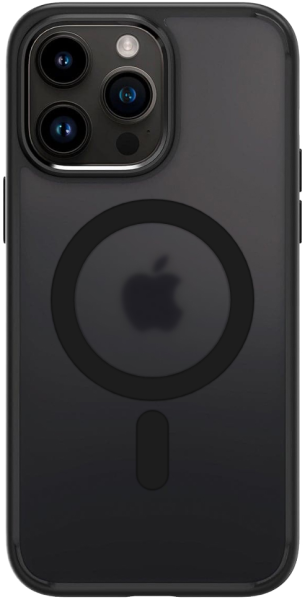 Чехол Monblan Magnetic Crystal Series для Apple iPhone 14 Pro Max (Black/Clear)