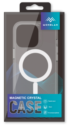 Чохол Monblan Magnetic Crystal Series для Apple iPhone 15 Pro (Clear)