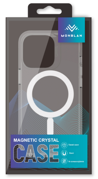 Чехол Monblan Magnetic Crystal Series для Apple iPhone 14 Pro (Clear)
