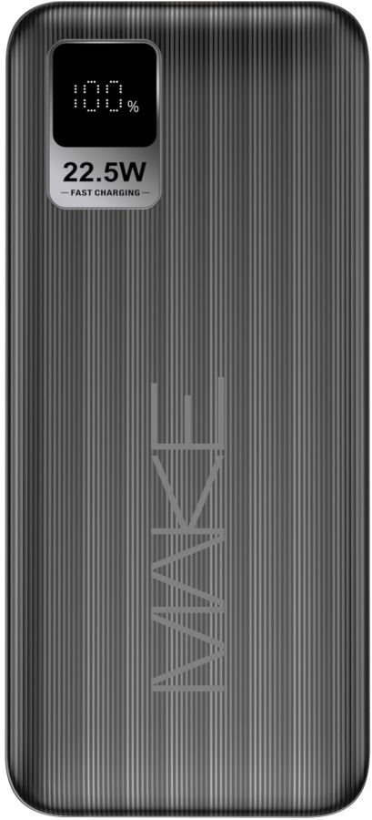 Power Bank MAKE Мобільна батарея 30000 mAh 22.5W PD+QC Black