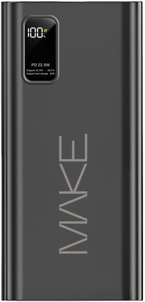 Power Bank MAKE Мобільна батарея 50000 mAh 22.5W PD+QC Black