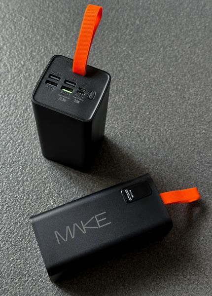 Power Bank MAKE Мобільна батарея 50000 mAh 22.5W PD+QC Black