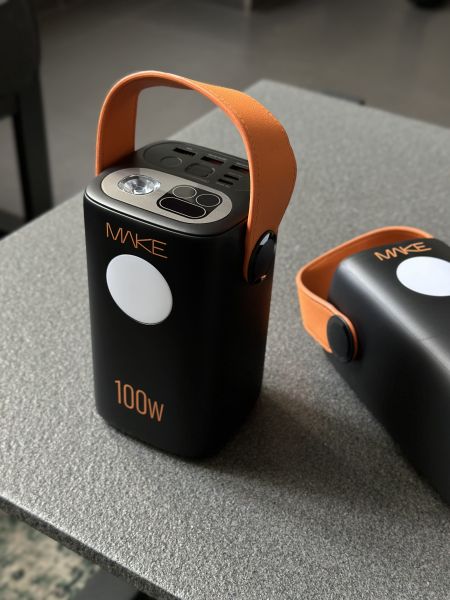 Power Bank MAKE Мобільна батарея 60000 mAh 100W PD+QC Black
