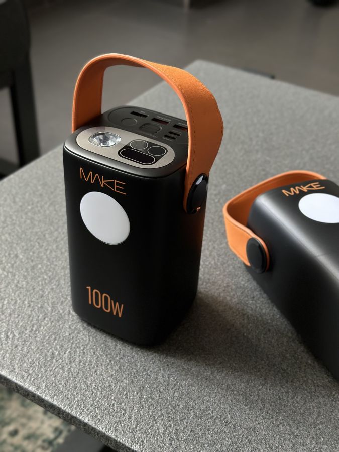 Power Bank MAKE Мобільна батарея 60000 mAh 100W PD+QC Black