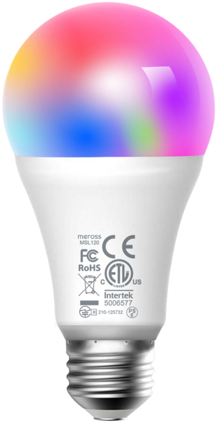 Умная лампочка Meross Smart Wi-Fi LED Bulb E27 9W
