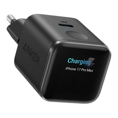 Мережевий адаптер Anker Nano Charger with Smart Display, 45W, USB-C (Black Stone)