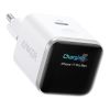 Мережевий адаптер Anker Nano Charger with Smart Display, 45W, USB-C (Aurora White)