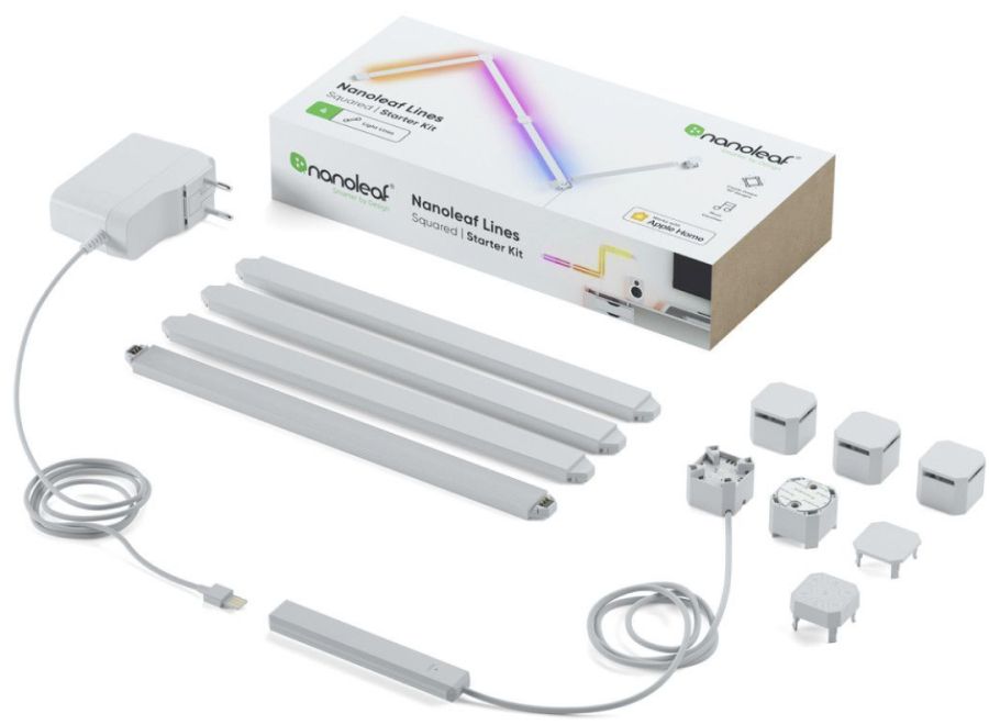 Розумна система освітлення Nanoleaf Lines - 90 Degrees Starter Kit - 4 шт.