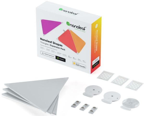 Дополнительные панели Nanoleaf - Shapes Triangles Expansion Pack - 3 шт. (White) 