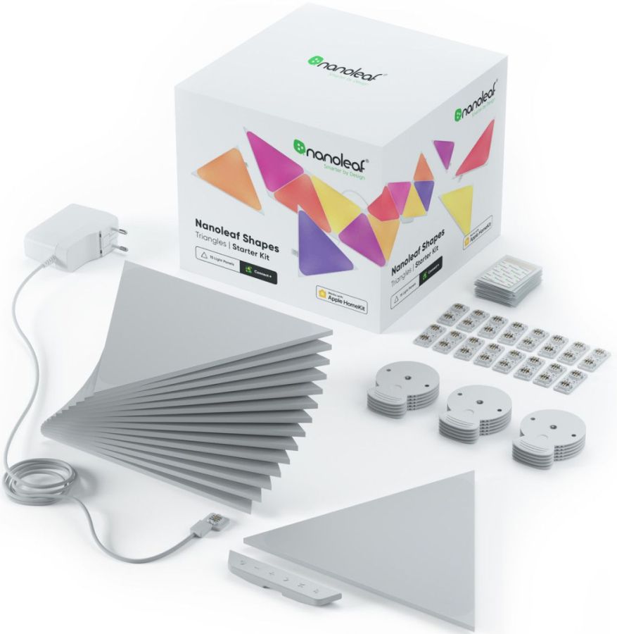 Розумна система освітлення Nanoleaf Shapes - Triangles Starter Kit - 9 шт. (White)