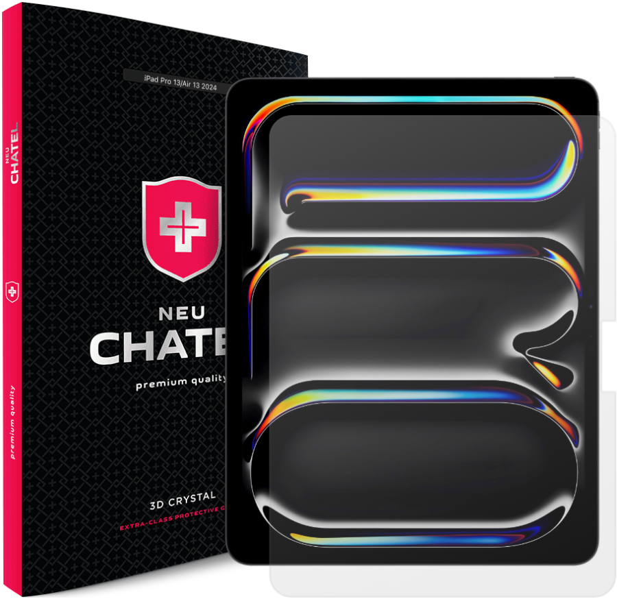 Защитное стекло NEU Chatel для Apple iPad Pro 13 2024 (Clear)