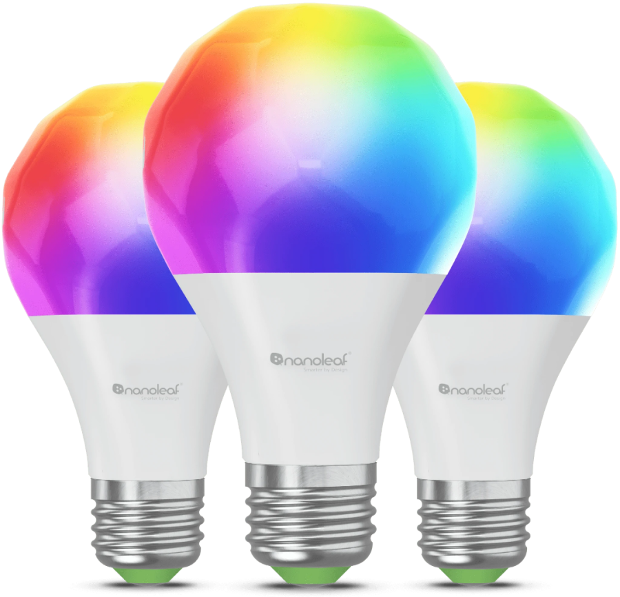 Комплект розумних лампочок Nanoleaf Essentials Bulb with Matter E27 9W (3 шт)