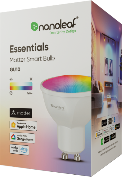 Умная лампочка Nanoleaf Essentials Bulb with Matter GU10 5W
