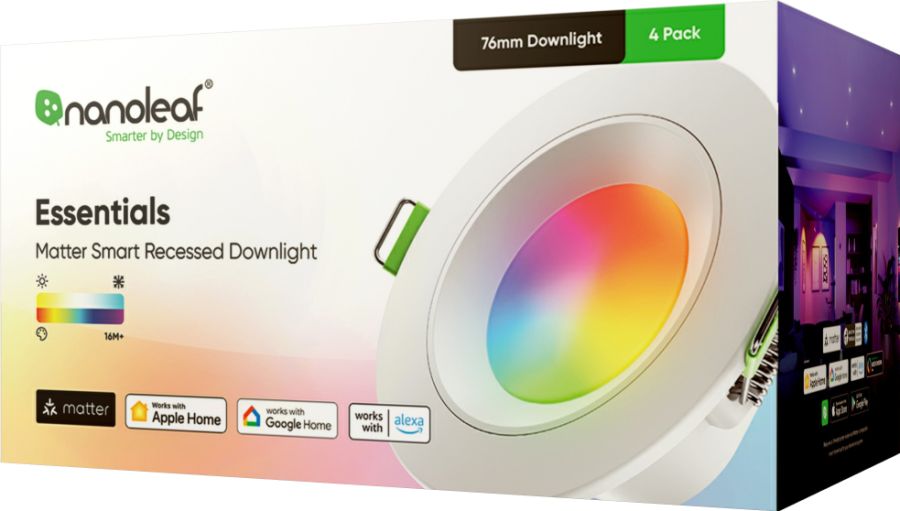 Розумний стельовий світильник Nanoleaf Downlight with Matter 6W - 4 шт.
