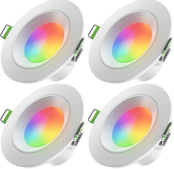 Умный потолочный светильник Nanoleaf Downlight with Matter 6W - 4 шт.