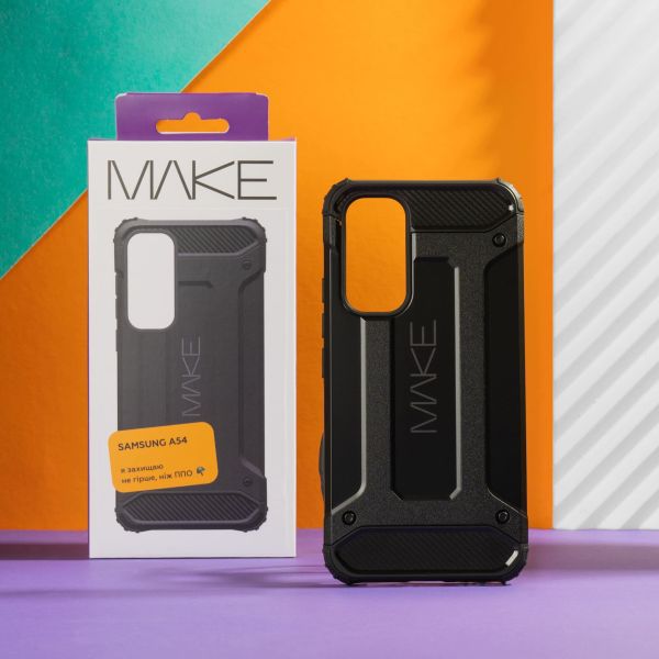 Чохол MAKE Samsung A54 Panzer Black