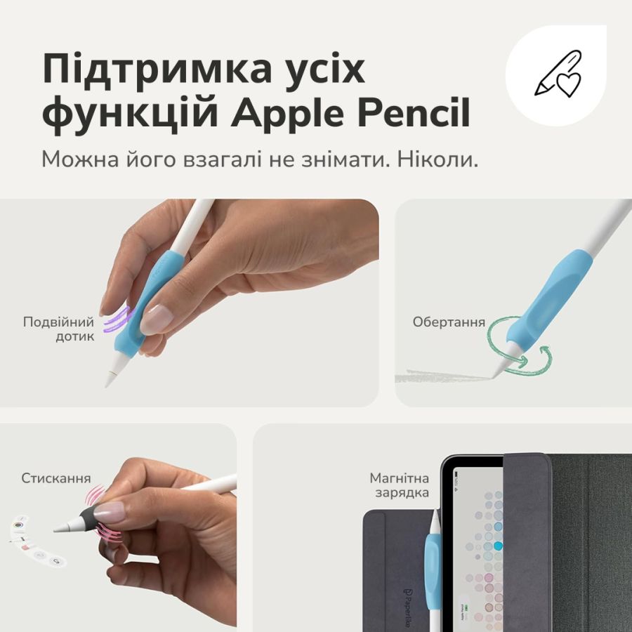 Paperlike Pencil Grip V2 (Blue/Charcoal Grey)
