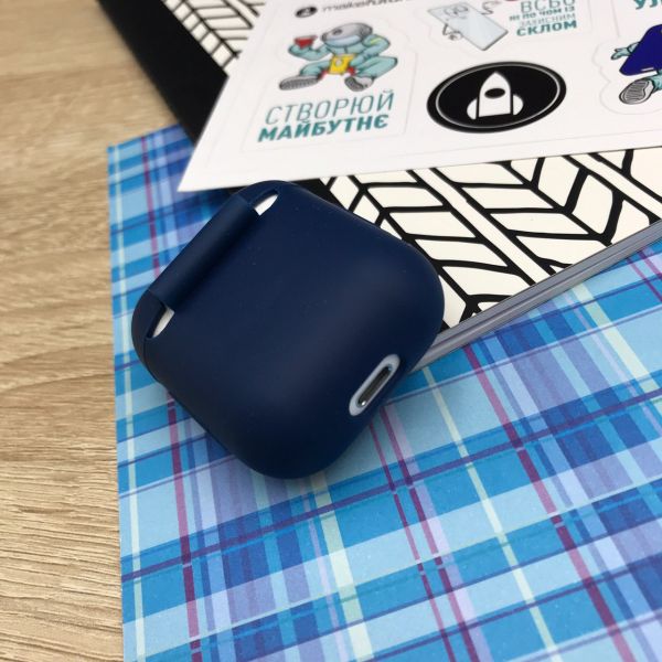 Чохол для навушників MAKE Apple AirPods 1/2 Silicone Blue
