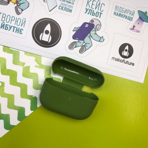Чохол для навушників MAKE Apple AirPods Pro Silicone Green