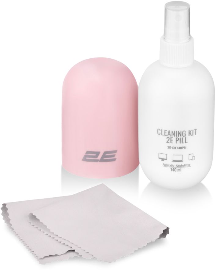 Набор 2E Pill Cleaning Kit (Pink) для очистки экранов, электроники и стекла