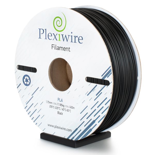 PLA пластик Plexiwire для 3D принтера | 400м | 1.185кг | 1.75мм | Black