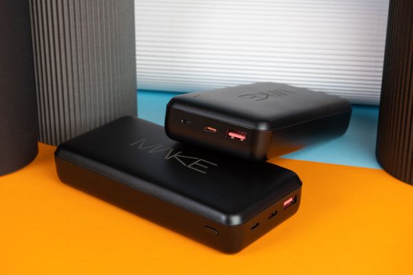 Power Bank MAKE Мобільна батарея 20000 mAh 20W PD+QC Black