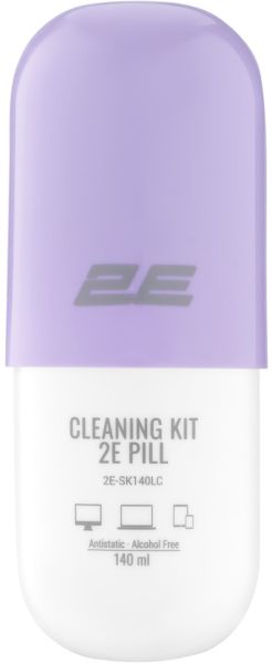 Набір 2E Pill Cleaning Kit (Purple) для очищення екранів, електроніки і скла