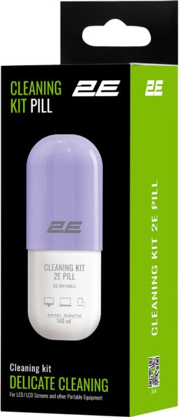 Набір 2E Pill Cleaning Kit (Purple) для очищення екранів, електроніки і скла