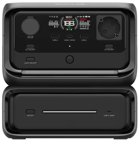 Портативная зарядная станция EcoFlow River 3 Max 572Wh (1200W)