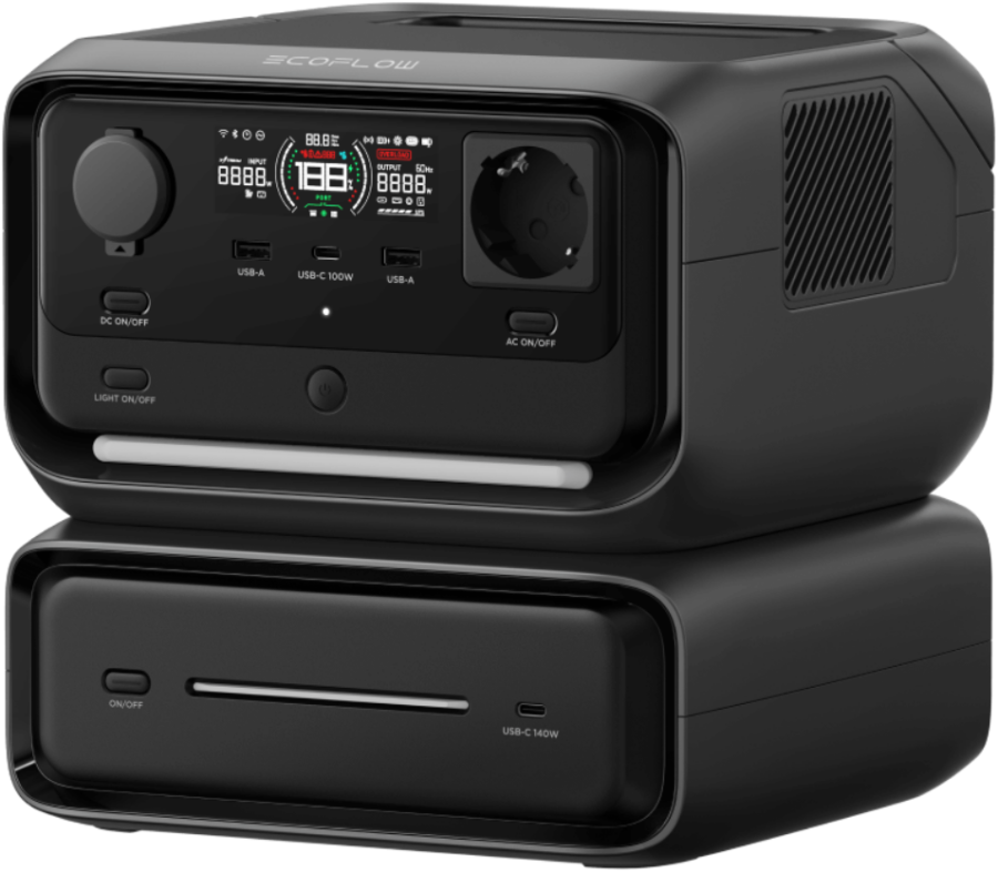 Портативная зарядная станция EcoFlow River 3 Max 572Wh (1200W)