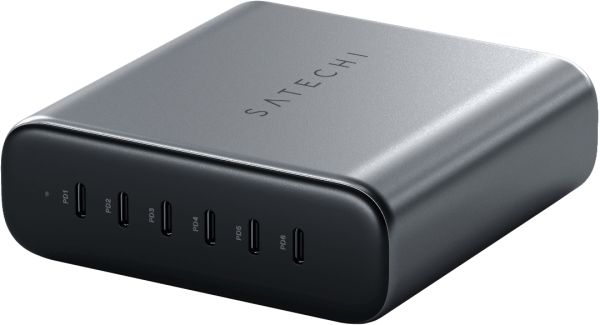 Зарядное устройство Satechi 200W USB-C 6-Port GaN Charger (Space Gray)