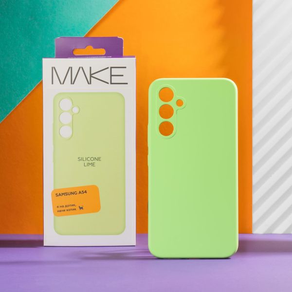Чохол MAKE Samsung A54 Silicone Lime