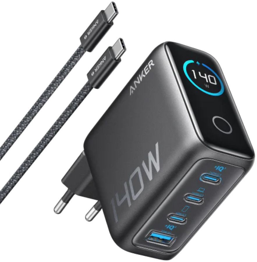 Мережевий адаптер Anker Laptop Charger (140W) з кабелем USB-C (Black)