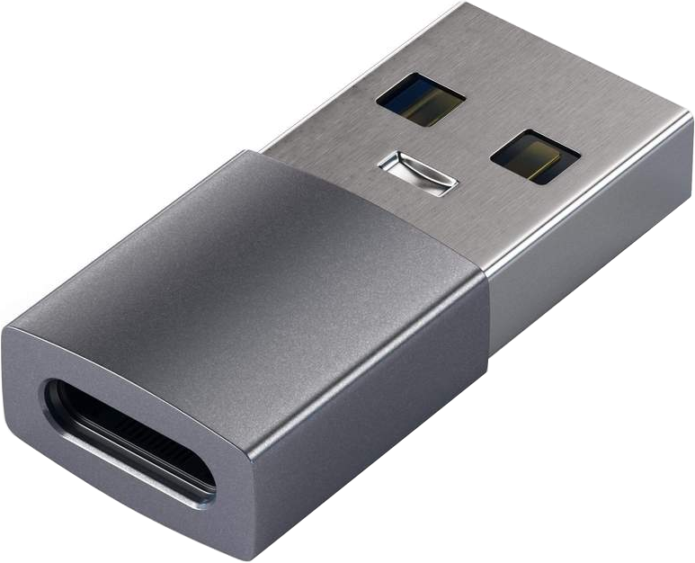 Переходник Satechi USB-A - USB-C Adapter (Space Gray)