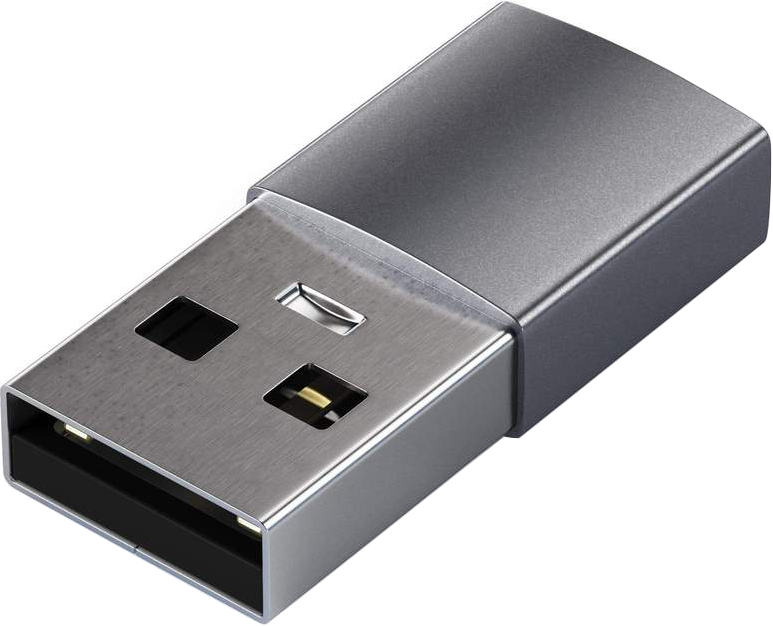 Переходник Satechi USB-A - USB-C Adapter (Space Gray)