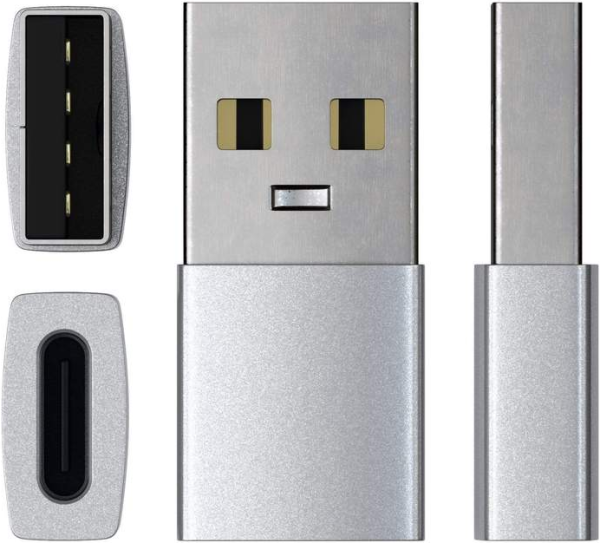 Переходник Satechi USB-A - USB-C Adapter (Silver)
