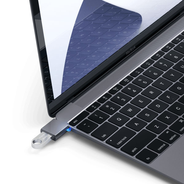 Переходник Satechi Aluminum USB-C - USB-A 3.0 Adapter (Space Gray)