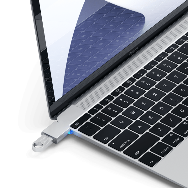 Переходник Satechi Aluminum USB-C - USB-A 3.0 Adapter (Silver)