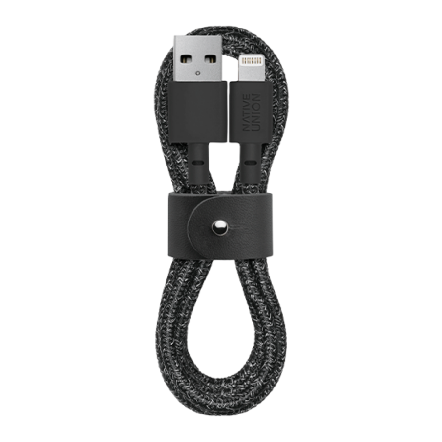 Кабель Native Union Lightning - USB-A Belt Cable (Cosmos Black) 1.2 м