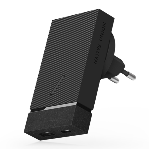 Сетевой адаптер Native Union Dual Port Smart Charger PD 20W (Slate)