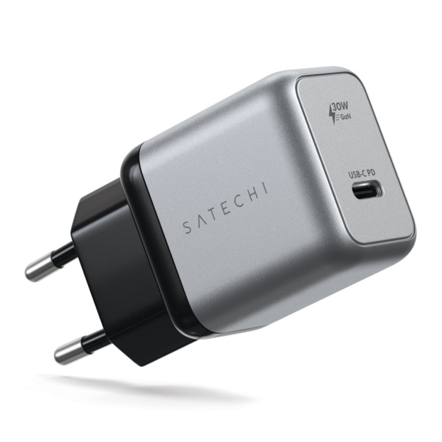 Мережевий адаптер Satechi 30W USB-C PD Gan Wall Charger (Space Gray)