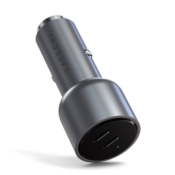 Автомобильная зарядка Satechi 40W Dual USB-C PD Car Charger (Space Gray)
