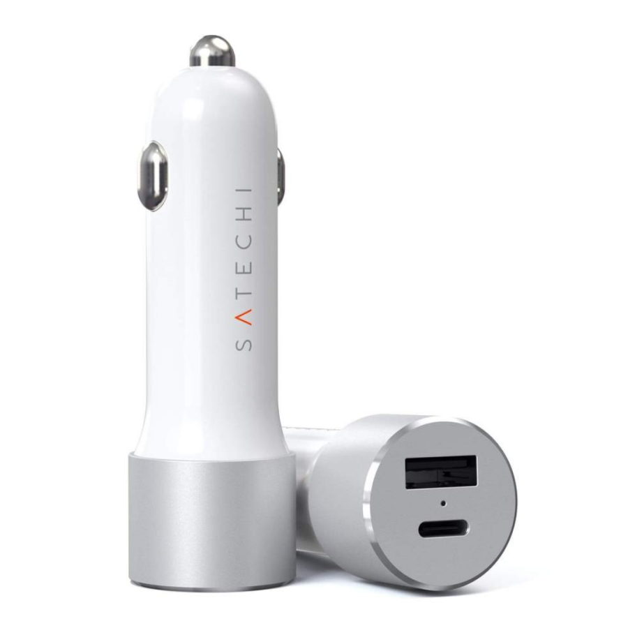 Автомобільна зарядка Satechi 72W Type-C PD Car Charger (Silver)