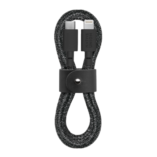 Кабель Native Union Lightning - USB-C Belt Cable (Cosmos Black) 1.2 м