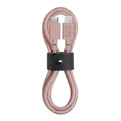 Кабель Native Union Lightning - USB-C Belt Cable (Rose) 1.2 м